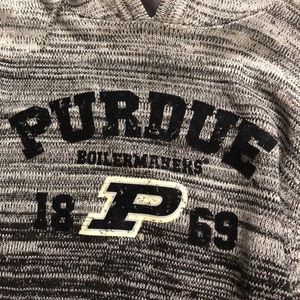 Purdue hooded sweater sz large